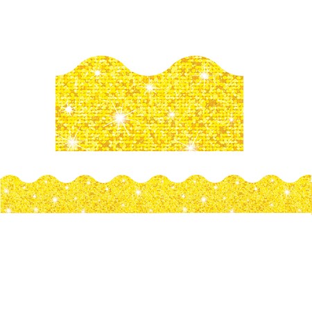 Trend Enterprises Yellow Sparkle Terrific Trimmers, 32.5 Feet/Pack, PK6 T91412